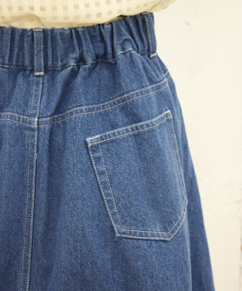 Chico（チコ）の「デニムフレアスカート（デニムスカート・レディース・ブルー/ネイビー・FREE）」の6枚目の写真