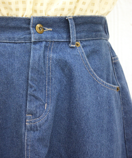 Chico（チコ）の「デニムフレアスカート（デニムスカート・レディース・ブルー/ネイビー・FREE）」の7枚目の写真