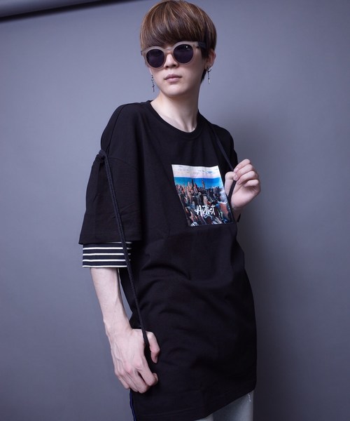 rovtski（ロフトスキー）の「【ビッグシルエット】SID ASST SS T SHIRT/シド オーバーサイズ デザイン Tシャツ 半袖（Tシャツ/カットソー・メンズ・ブラック系その他2/ブラック系その他3/ブラック系その他4/ブラック系その他5/ホワイト系その他5/ブラック系その他/ホワイト系その他/イエロー/ホワイト系その他2/ホワイト系その他3/ホワイト系その他4・FREE）」の10枚目の写真