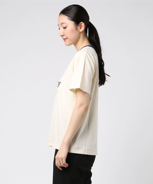 VANNIE U（ヴァニーユー）の「VANNIE U ロゴリンガーT（Tシャツ/カットソー・レディース・ネイビー/レッド・FREE）」の3枚目の写真