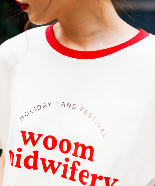 VANNIE U（ヴァニーユー）の「VANNIE U ロゴリンガーT（Tシャツ/カットソー・レディース・ネイビー/レッド・FREE）」の6枚目の写真