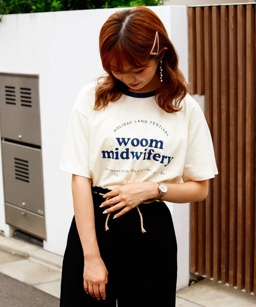 VANNIE U（ヴァニーユー）の「VANNIE U ロゴリンガーT（Tシャツ/カットソー・レディース・ネイビー/レッド・FREE）」の12枚目の写真