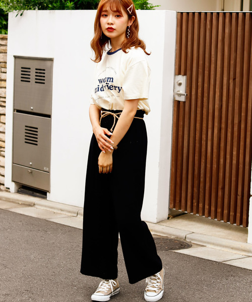 VANNIE U（ヴァニーユー）の「VANNIE U ロゴリンガーT（Tシャツ/カットソー・レディース・ネイビー/レッド・FREE）」の16枚目の写真