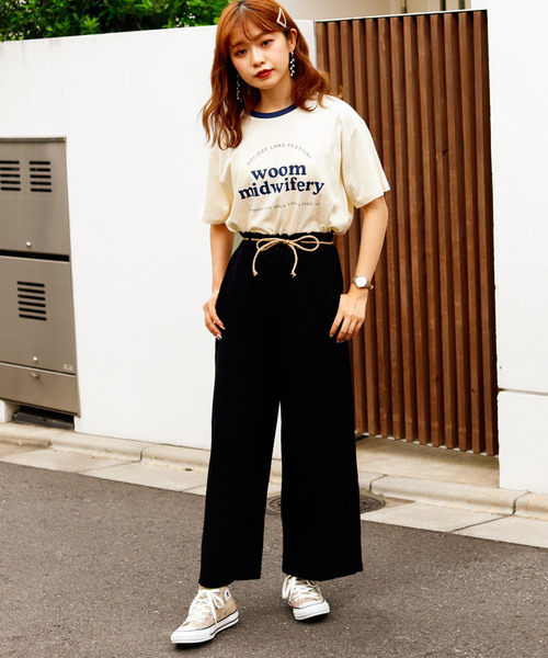 VANNIE U（ヴァニーユー）の「VANNIE U ロゴリンガーT（Tシャツ/カットソー・レディース・ネイビー/レッド・FREE）」の17枚目の写真