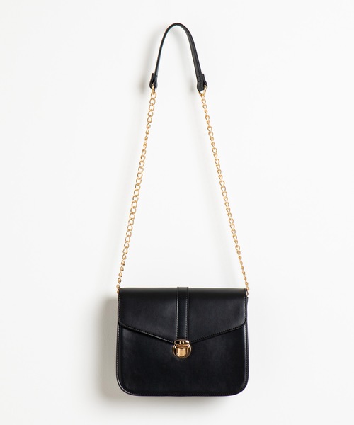 WEGO(ウィゴー)の「WEGO/チェーンショルダーバッグ(ショルダーバッグ・レディース・ブラック/その他1/その他2/ライトブラウン・FREE)」の6枚目の写真