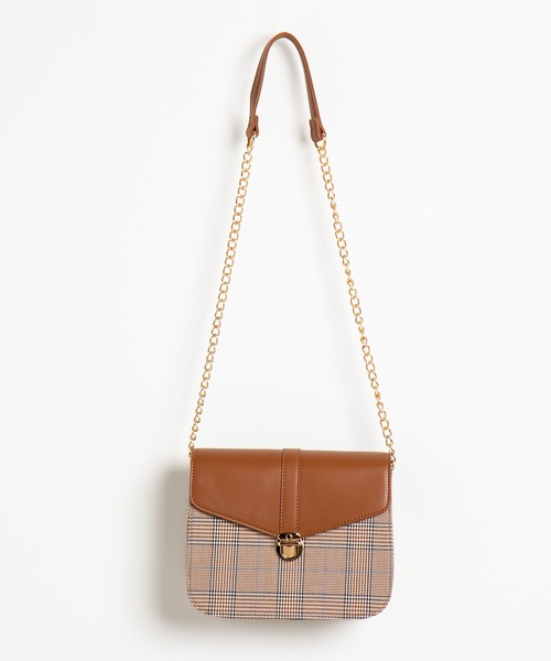 WEGO(ウィゴー)の「WEGO/チェーンショルダーバッグ(ショルダーバッグ・レディース・ブラック/その他1/その他2/ライトブラウン・FREE)」の7枚目の写真