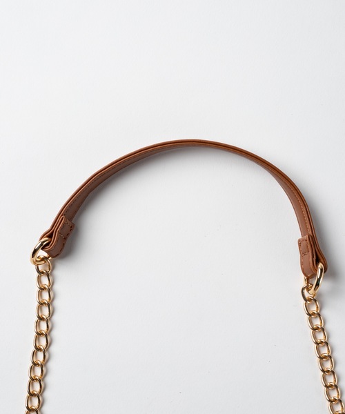 WEGO(ウィゴー)の「WEGO/チェーンショルダーバッグ(ショルダーバッグ・レディース・ブラック/その他1/その他2/ライトブラウン・FREE)」の8枚目の写真