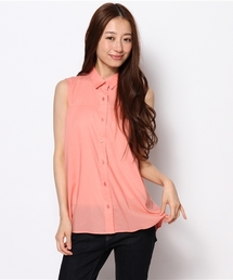 BEAMS LIGHTS Women's | BEAMS LIGHTS / ドレープローン ノースリーブシャツ(シャツ/ブラウス)