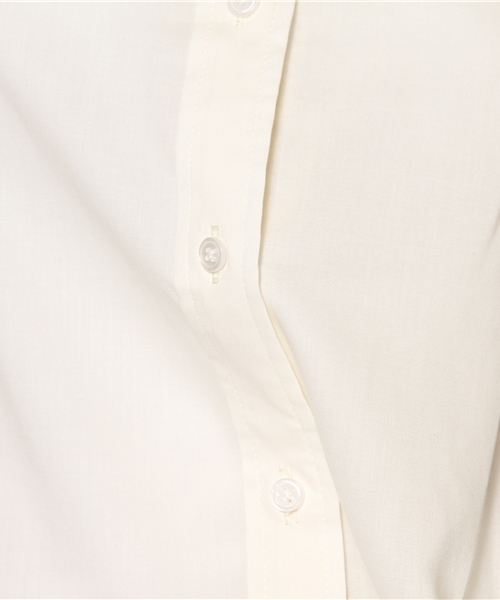 BEAMS LIGHTS Women's（ビームスライツ ウィメンズ）の「BEAMS LIGHTS / ドレープローン ノースリーブシャツ（シャツ/ブラウス・レディース・ホワイト/ブラック/ピンク・36/38）」の7枚目の写真