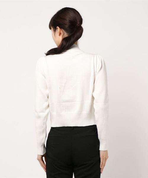 fifth（フィフス）の「ボリュームスリーブハイゲージニット（ニット/セーター・レディース・ホワイト/ブラック/ベージュ/グレー・MEDIUM）」の11枚目の写真