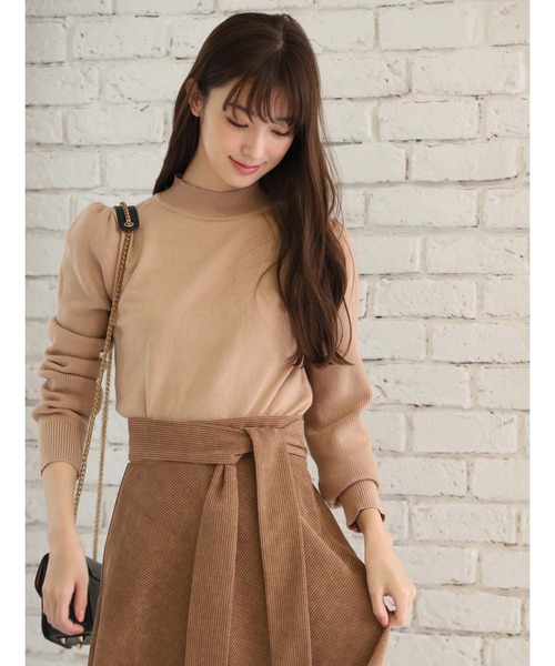 fifth（フィフス）の「ボリュームスリーブハイゲージニット（ニット/セーター・レディース・ホワイト/ブラック/ベージュ/グレー・MEDIUM）」の4枚目の写真