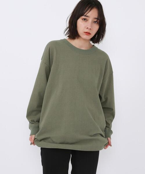 coen（コーエン）の「【WEB限定】【Ryo Kaneyasu】コーエンベアバックプリントTシャツ（ロングスリーブ/ロンT）（Tシャツ/カットソー・レディース・ブラック/ベージュ/ホワイト/カーキ・FREE）」の5枚目の写真