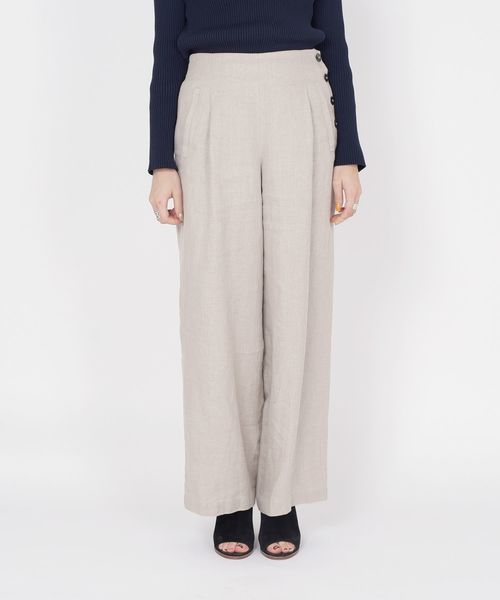 SHIPS（シップス）の「リネンマリンパンツ◇（その他パンツ・レディース・ネイビー/ライトグリーン/ナチュラル・38/36）」の18枚目の写真