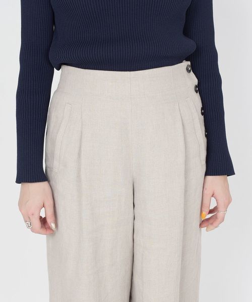 SHIPS（シップス）の「リネンマリンパンツ◇（その他パンツ・レディース・ネイビー/ライトグリーン/ナチュラル・38/36）」の21枚目の写真