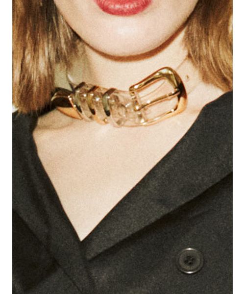 jouetie（ジュエティ）の「PVCメタルチョーカー（チョーカー・レディース・ブラウン/イエロー/クリア・FREE）」の3枚目の写真