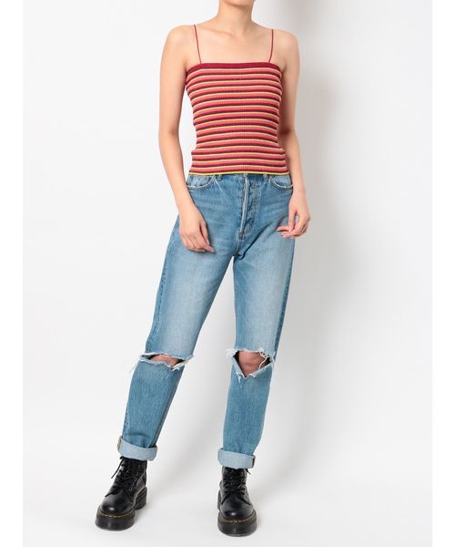 jouetie（ジュエティ）の「ラメボーダーニットキャミソール（キャミソール・レディース・ブラック/レッド/ピンク・MEDIUM）」の19枚目の写真