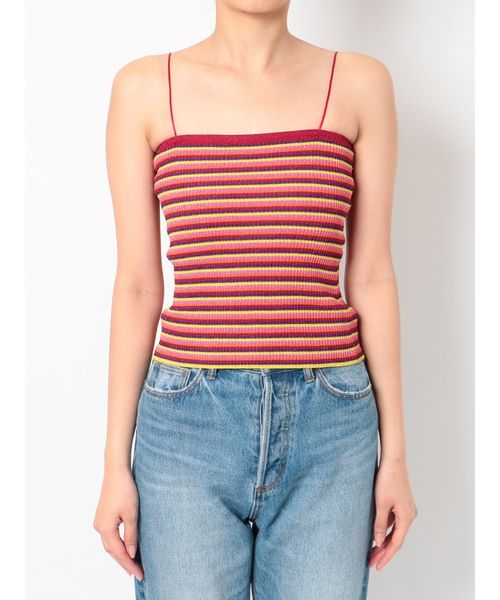 jouetie（ジュエティ）の「ラメボーダーニットキャミソール（キャミソール・レディース・ブラック/レッド/ピンク・MEDIUM）」の20枚目の写真