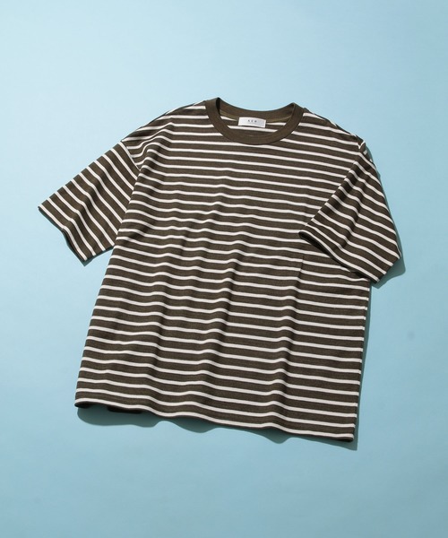 ADAM ET ROPE'（アダムエロペ）の「Vintage Foggy DyeボーダーT（Tシャツ/カットソー・メンズ・グリーン系その他/ネイビー/ブルー系その他4・M/L）」の2枚目の写真
