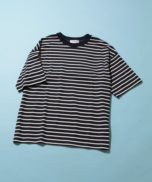 ADAM ET ROPE'（アダムエロペ）の「Vintage Foggy DyeボーダーT（Tシャツ/カットソー・メンズ・グリーン系その他/ネイビー/ブルー系その他4・M/L）」の3枚目の写真