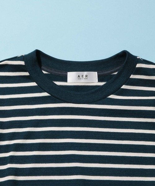 ADAM ET ROPE'（アダムエロペ）の「Vintage Foggy DyeボーダーT（Tシャツ/カットソー・メンズ・グリーン系その他/ネイビー/ブルー系その他4・M/L）」の5枚目の写真