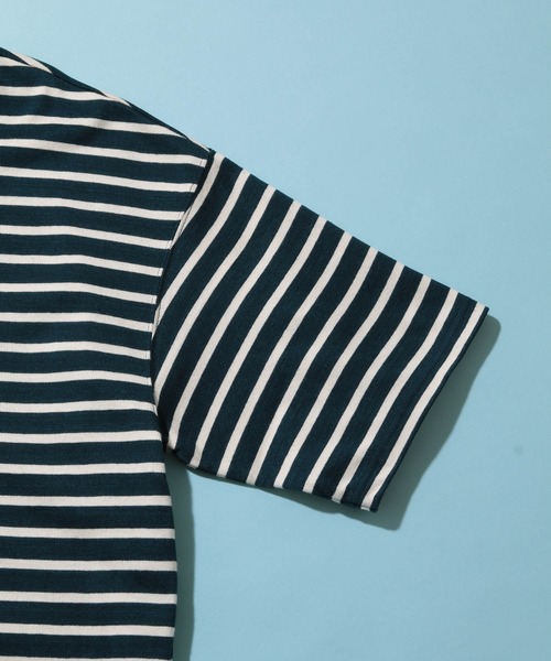 ADAM ET ROPE'（アダムエロペ）の「Vintage Foggy DyeボーダーT（Tシャツ/カットソー・メンズ・グリーン系その他/ネイビー/ブルー系その他4・M/L）」の6枚目の写真