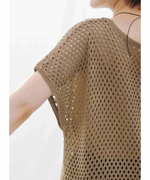 MEDE19F(メデジュウキュウ)の「MEDE19F メッシュニットチュニック(チュニック・レディース・カーキ/ボルドー・MEDIUM/LARGE/X-LARGE/XX-LARGE)」の16枚目の写真