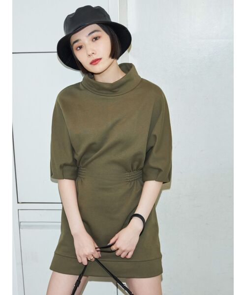 EMODA（エモダ）の「コンシャスプルオーバーワンピース（ワンピース・レディース・ブラック/グレー/カーキ/ベージュ・FREE）」の12枚目の写真