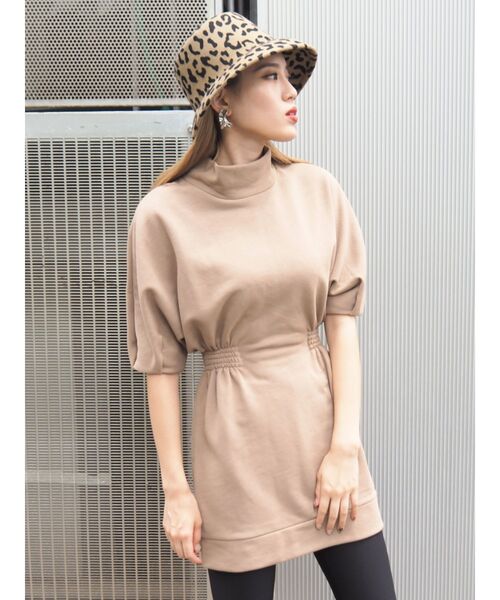 EMODA（エモダ）の「コンシャスプルオーバーワンピース（ワンピース・レディース・ブラック/グレー/カーキ/ベージュ・FREE）」の16枚目の写真