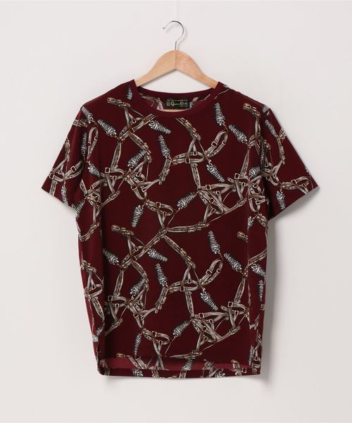 ADPOSION（アドポーション）の「総柄ショートスリーブクルーネックTシャツ（Tシャツ/カットソー・メンズ・レッド系その他/ブラウン系その他/ブラック/ホワイト/グリーン系その他/ブラック系その他・LARGE/MEDIUM）」の6枚目の写真