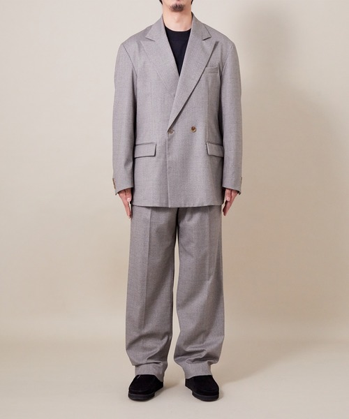 ADAM ET ROPE'（アダムエロペ）の「【Carreman】ワイドテーパードスラックス（スラックス・メンズ・イエロー系その他3/ブルー系その他2/グレー・L/M/S）」の6枚目の写真