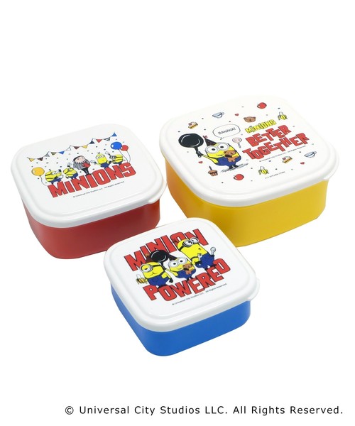 セール】ランチタッパー3Pセット ミニオン（その他雑貨）｜212 KITCHEN