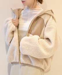 w closet | 【ZOZO限定】両面楽しめる♪リバーシブルボアフードZIP(その他アウター)