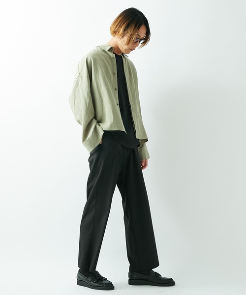 Lui's（ルイス）の「タックワイドパンツ（その他パンツ・メンズ・ブラック/キャメル・マルチサイズ）」の4枚目の写真