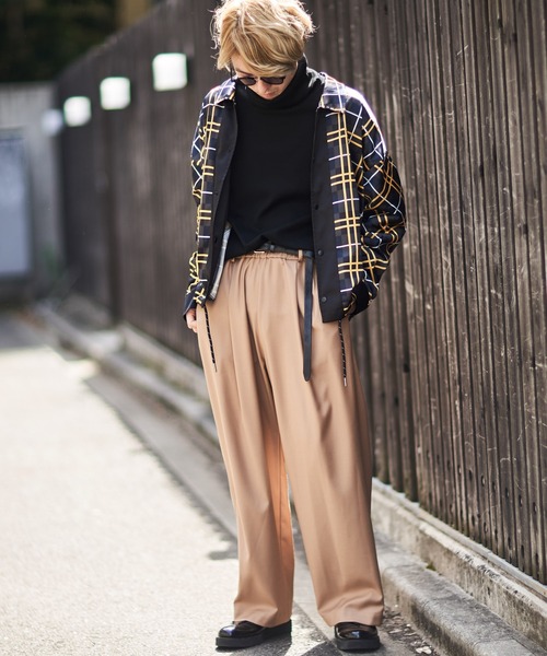 Lui's（ルイス）の「タックワイドパンツ（その他パンツ・メンズ・ブラック/キャメル・マルチサイズ）」の16枚目の写真