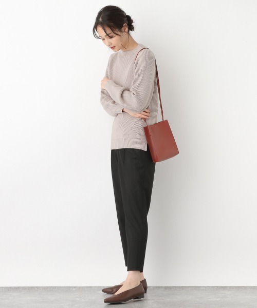 GLOBAL WORK（グローバルワーク）の「マシュマロタッチボトルネックプルオーバー/889149（ニット/セーター・レディース・フューシャピンク/イエロー/ブラック/ライトベージュ/オフホワイト/ライトグリーン・MEDIUM/LARGE）」の9枚目の写真