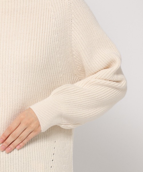 GLOBAL WORK（グローバルワーク）の「マシュマロタッチボトルネックプルオーバー/889149（ニット/セーター・レディース・フューシャピンク/イエロー/ブラック/ライトベージュ/オフホワイト/ライトグリーン・MEDIUM/LARGE）」の17枚目の写真