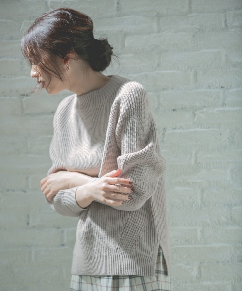 セール】マシュマロタッチボトルネックプルオーバー/889149（ニット