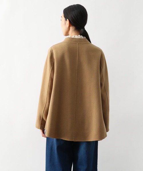 LOISIR（ロワズィール）の「ダブルフェイスジャケット（ノーカラー 