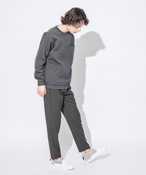 ABAHOUSE（アバハウス）の「ウールライク イージー パンツ（その他パンツ・メンズ・ブラウン系その他/グレー系その他/ネイビー/グリーン/チャコールグレー/グレイッシュベージュ・46/48/50）」の7枚目の写真