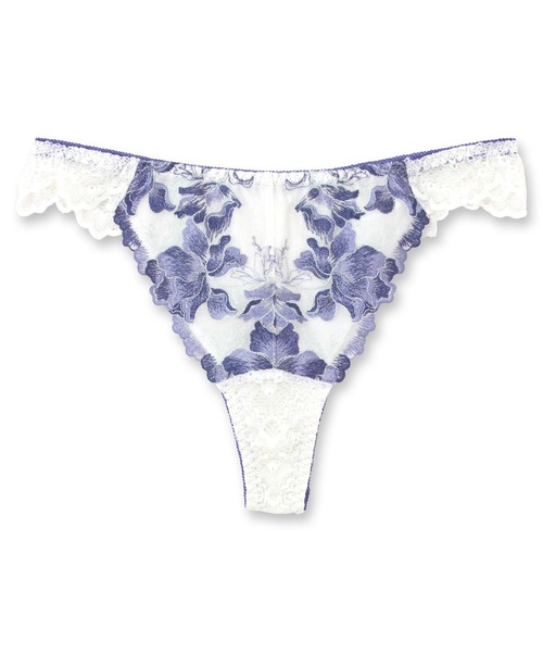 fran de lingerie（フランデランジェリー）の「Style Up Wireless -Bitter Sexy- スタイルアップワイヤレスビターセクシー コーディネートお揃いTバック（ショーツ・レディース・ターコイズブルー/レッド/シルバーグレー/ホワイト/ピンク/ブラック/ワイン/ブルー/ミント/イエロー/セージグリーン/ライトピンク/ネイビー/ブルー系その他3/ラベンダー/グリーン/クリーム/コーラルピンク/ダークグレー/ローズ/オフホワイト/ブルーパープル/サーモンピンク/モスグリーン/ホワイト系その他/グリーン系その他/ダークブルー・M/L）」の3枚目の写真