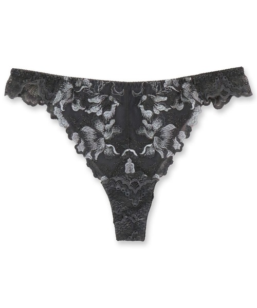 fran de lingerie（フランデランジェリー）の「Style Up Wireless -Bitter Sexy- スタイルアップワイヤレスビターセクシー コーディネートお揃いTバック（ショーツ・レディース・ターコイズブルー/レッド/シルバーグレー/ホワイト/ピンク/ブラック/ワイン/ブルー/ミント/イエロー/セージグリーン/ライトピンク/ネイビー/ブルー系その他3/ラベンダー/グリーン/クリーム/コーラルピンク/ダークグレー/ローズ/オフホワイト/ブルーパープル/サーモンピンク/モスグリーン/ホワイト系その他/グリーン系その他/ダークブルー・M/L）」の5枚目の写真