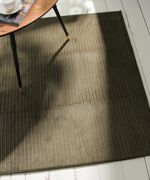 BAYFLOW（ベイフロー）の「コーデュロイラグ190*190（ラグ/マット・レディース・カーキ/ネイビー・0）」の2枚目の写真