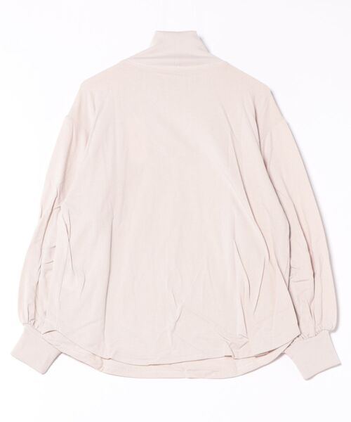 STYLEBLOCK(スタイルブロック)の「起毛ベア天リブ切替タートルプルオーバー(Tシャツ/カットソー・レディース・ブラック/ベージュ/カーキ/アイボリー・M)」の6枚目の写真