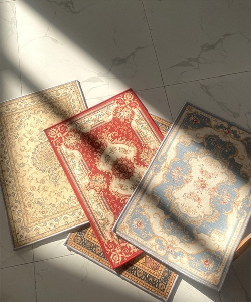 aimoha（アイモハ）の「アンティークマット（ラグ/マット・レディース・ブルー/ブラック/レッド/イエロー・FREE）」の12枚目の写真