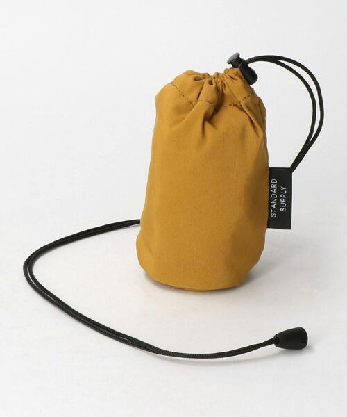 STANDARD SUPPLY（スタンダードサプライ）の「[ スタンダードサプライ ] STANDARD SUPPLY DRAW STRING POUCH S（ショルダーバッグ・メンズ・マスタード/パープル/ブラック/ライトグレー・FREE）」の4枚目の写真