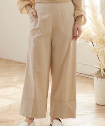 ロールヘムセンタープレスパンツ