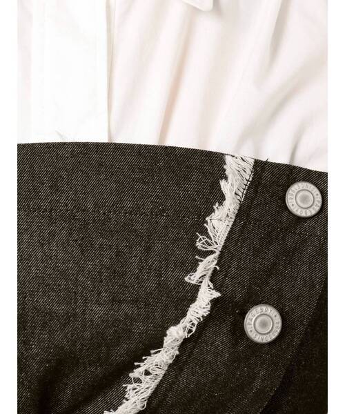 EMODA（エモダ）の「フリンジビスチェシャツ（シャツ/ブラウス・レディース・インディゴブルー/ベージュ/ブラック・FREE）」の18枚目の写真