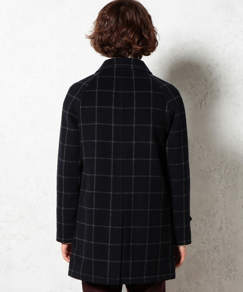 green label relaxing（グリーンレーベルリラクシング）の「□W/P SHAGGY STN コート ◆（ステンカラーコート・メンズ・グレー/ネイビー・SMALL/MEDIUM/LARGE）」の14枚目の写真