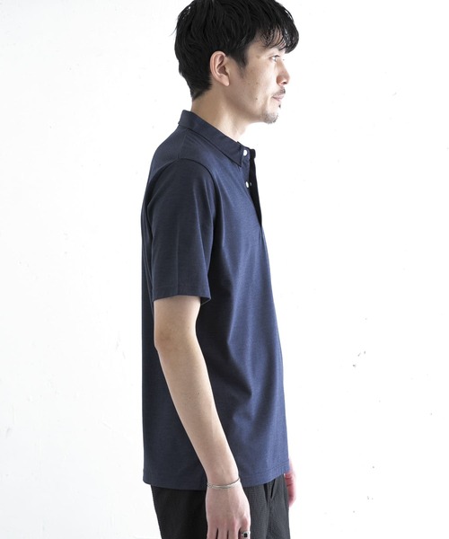 URBAN RESEARCH ROSSO MEN（アーバンリサーチロッソメン）の「メリノウールポロシャツ（ポロシャツ・メンズ・ネイビー/カーキ/グレー・MEDIUM/X-LARGE/SMALL/LARGE）」の6枚目の写真