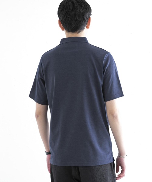 URBAN RESEARCH ROSSO MEN（アーバンリサーチロッソメン）の「メリノウールポロシャツ（ポロシャツ・メンズ・ネイビー/カーキ/グレー・MEDIUM/X-LARGE/SMALL/LARGE）」の7枚目の写真